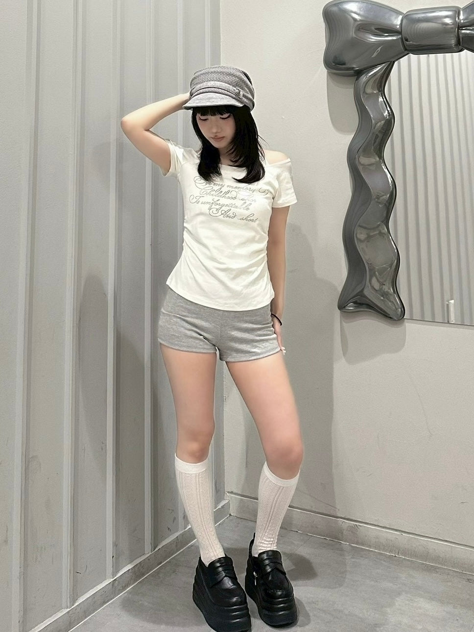 6/19 20:00発売 受注制【nmtc+】Back Script Short Pants (3color)
