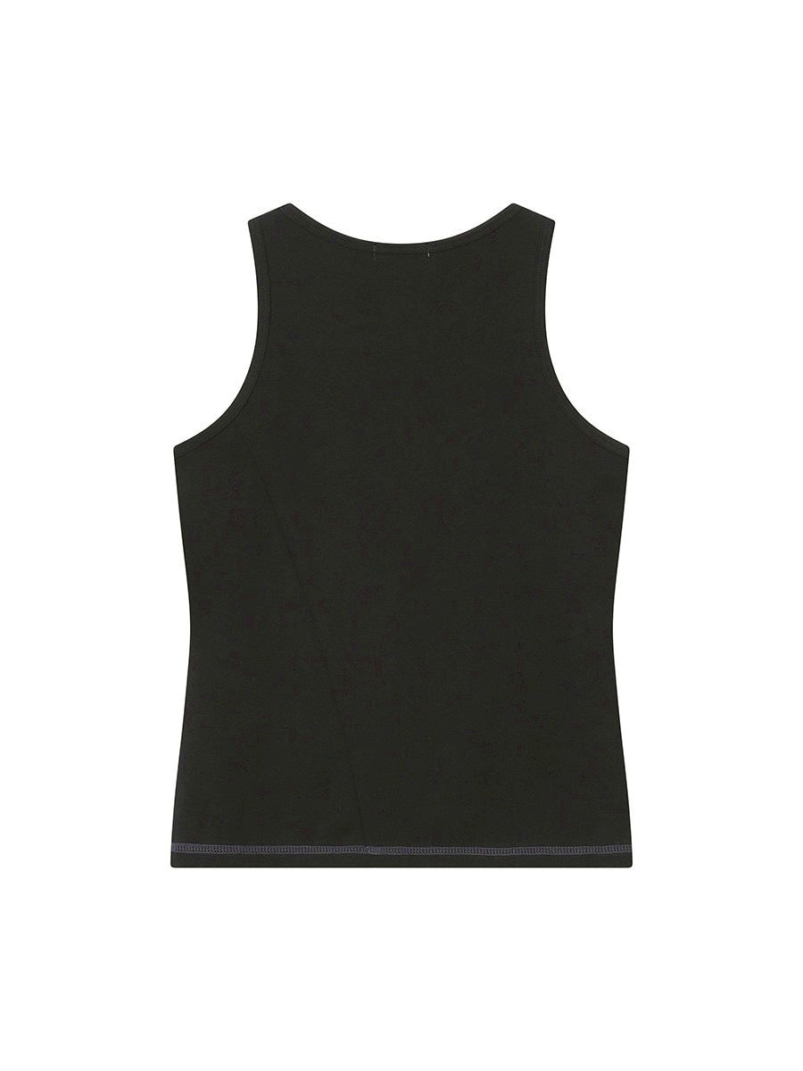 【Miseki seoul】Pocket pointed sleeveless