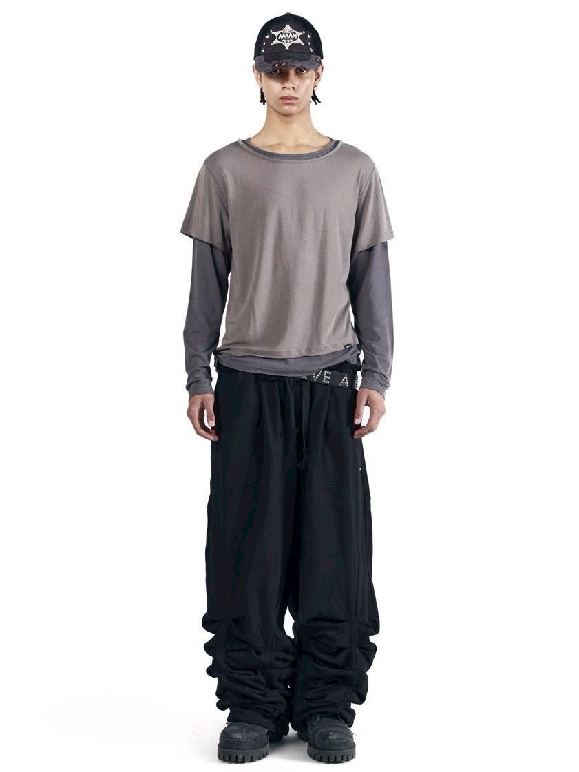 【AAKAM】Sediment Pin-Tuck Sweatpants