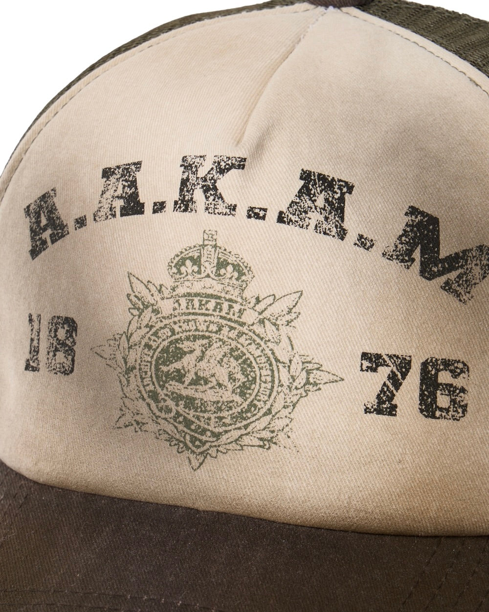 【AAKAM】Dirty Washed Trucker Cap