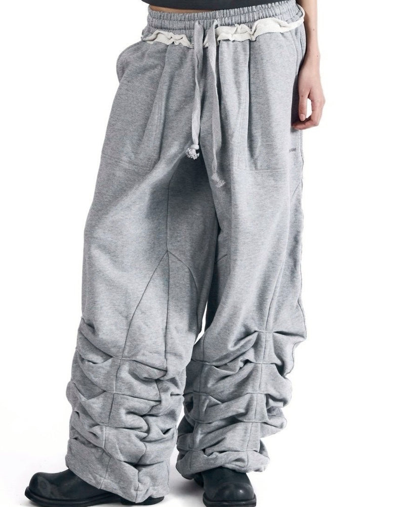 【AAKAM】Sediment Pin-Tuck Sweatpants