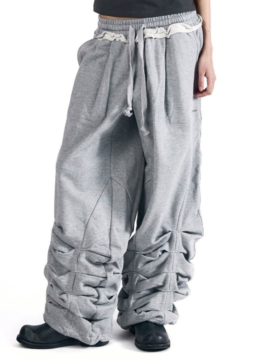 【AAKAM】Sediment Pin-Tuck Sweatpants