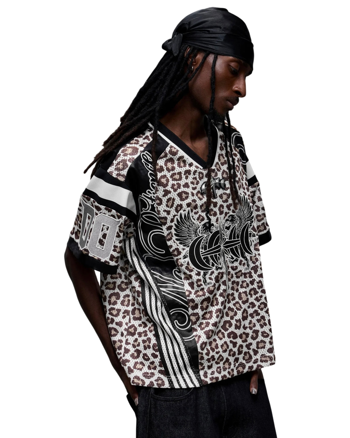 【THEBOYHASNOPATIENCE】LUMINOUS DAWN DOUBLE-HEADED EAGLE RUGBY SHIRT