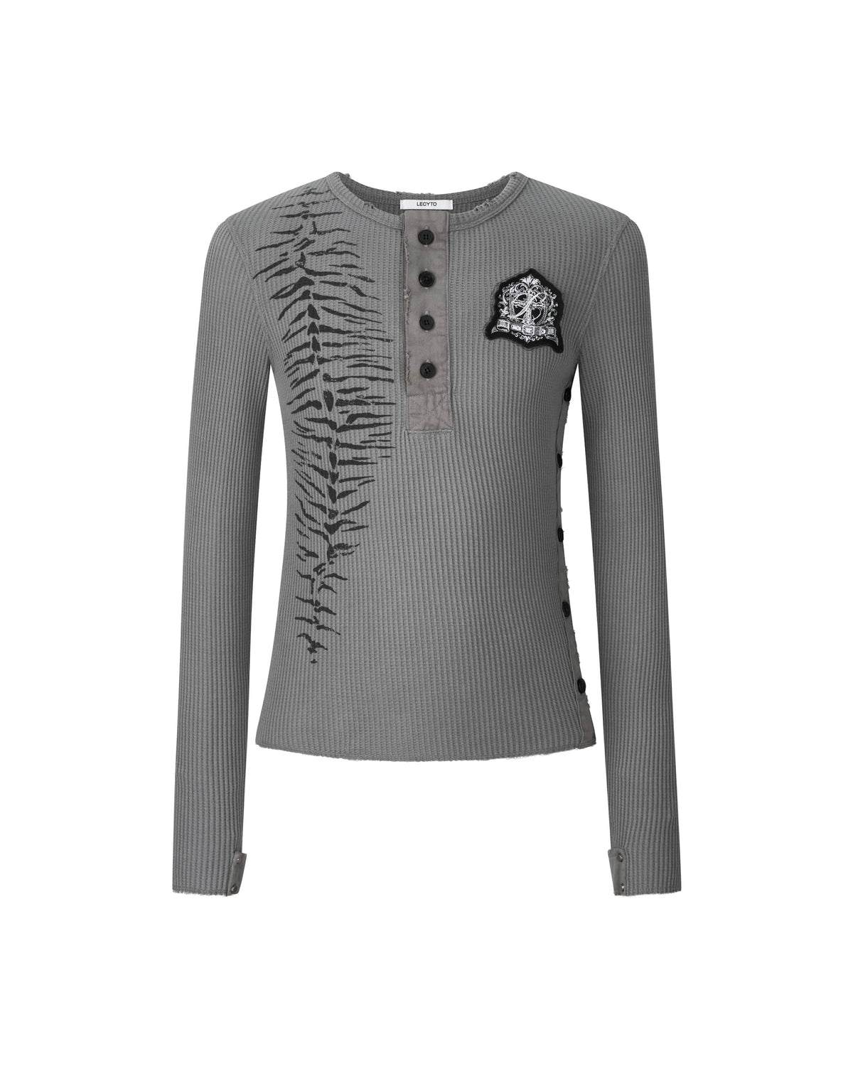 【LECYTO】Sacred Thorn Ribbed Top