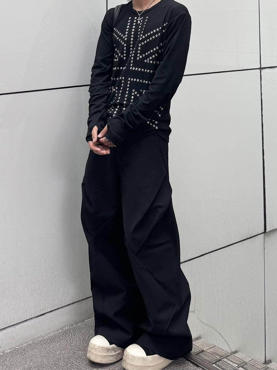 国際配送【RENOL】deform wide slacks (2color)