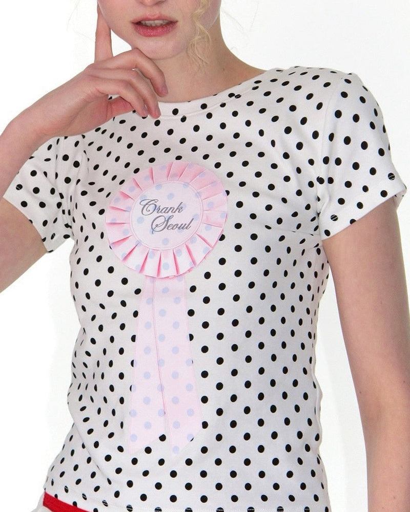 【CRANK】ROSETTE GRAPHIC TOP