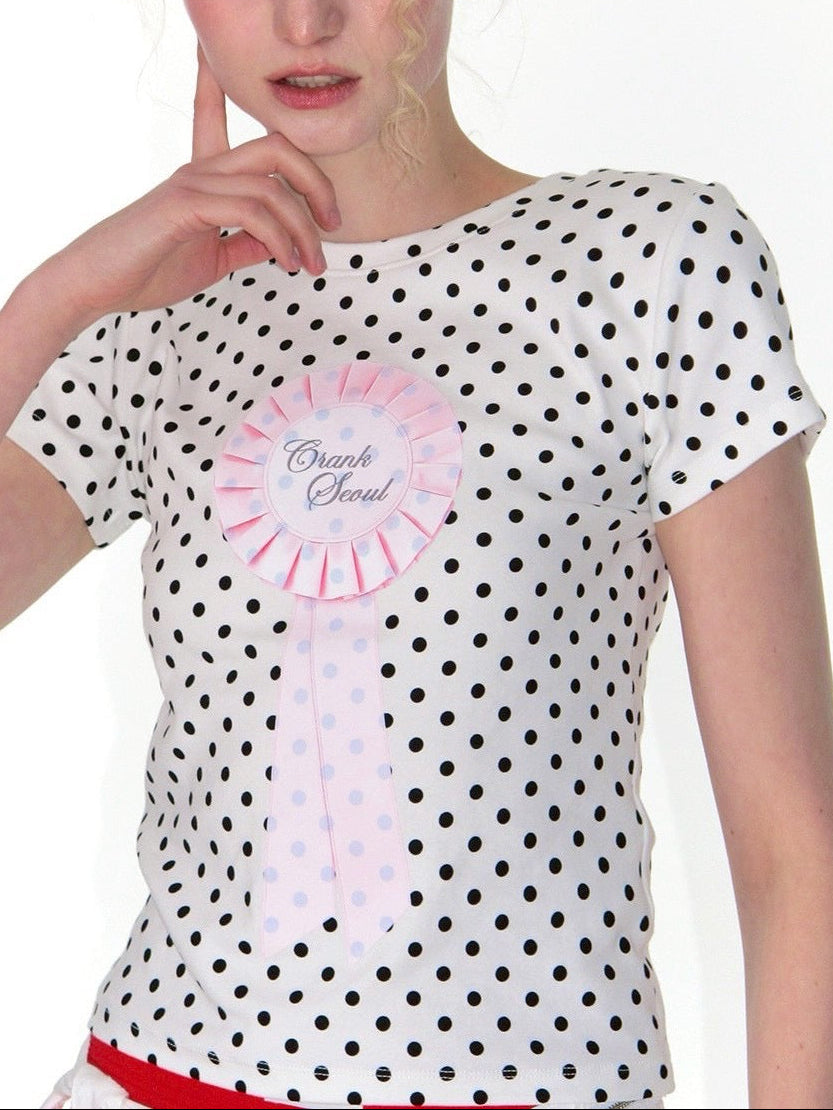 【CRANK】ROSETTE GRAPHIC TOP