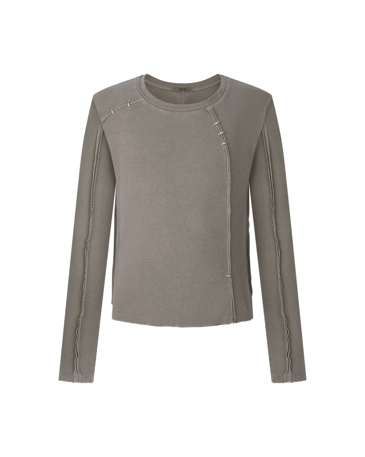 【LECYTO】Pigment Shade Pieces Long Sleeve