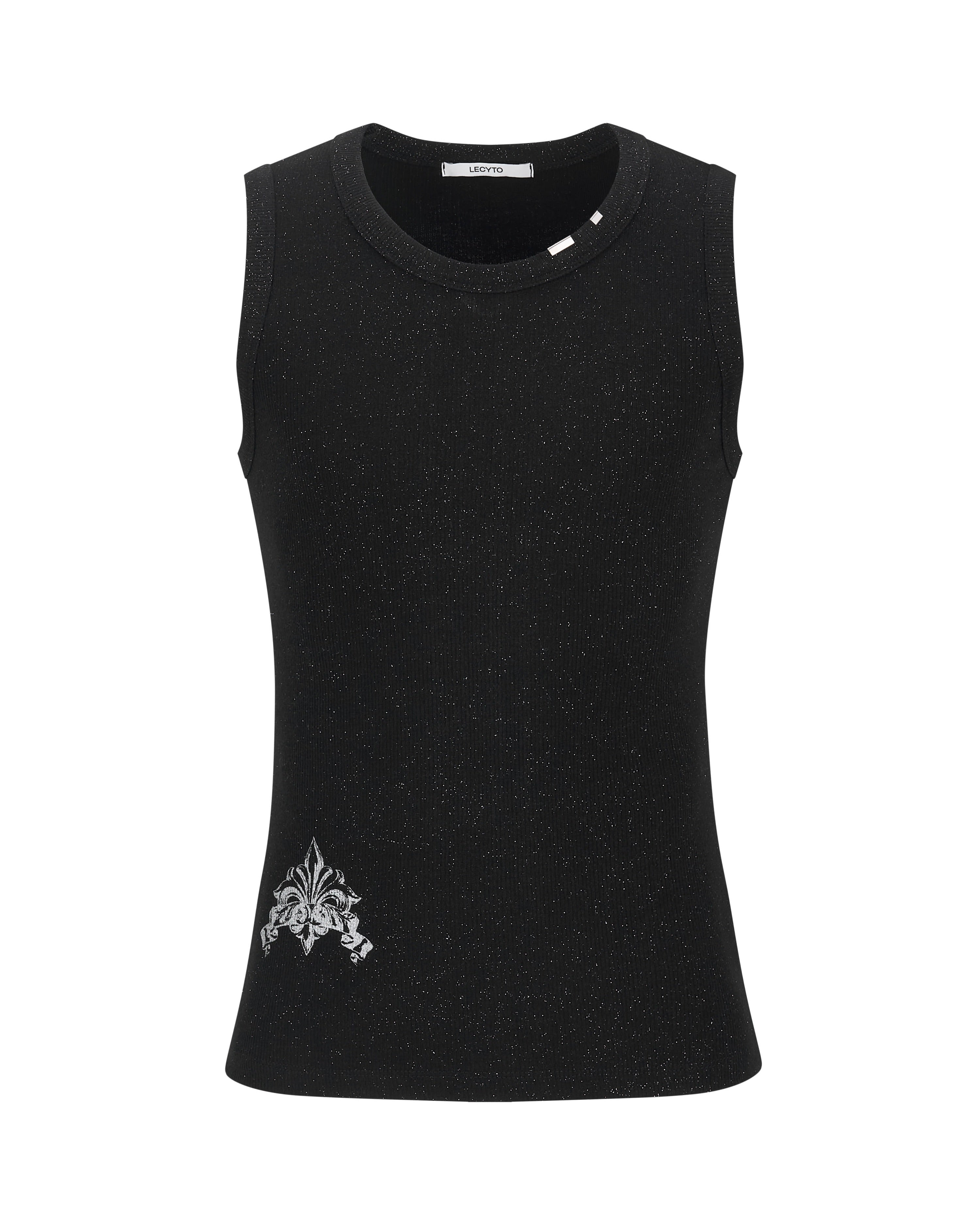 【LECYTO】Glitter Rib Sleeveless