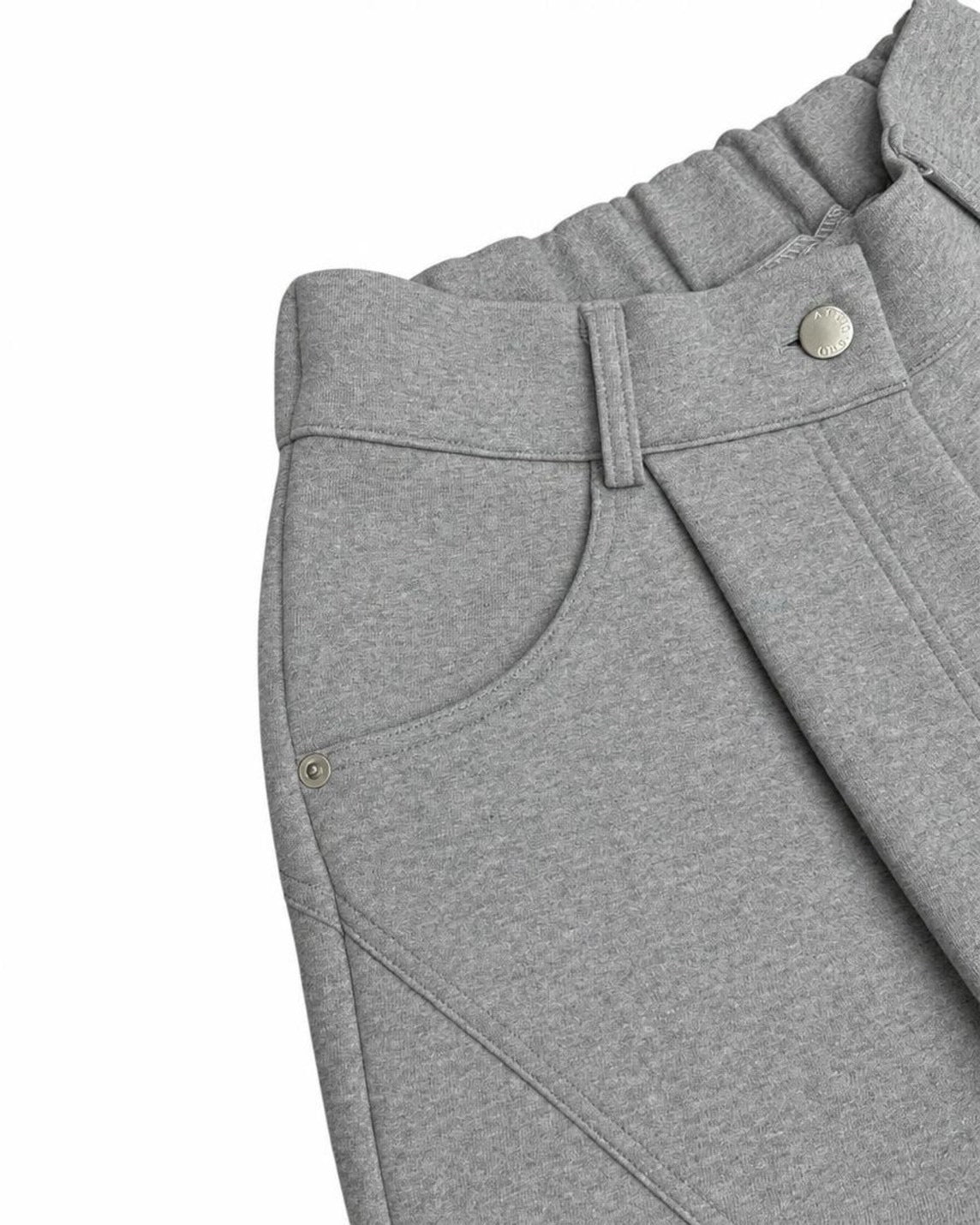 受注制【nmtc+】Curved Seam Wide Sweat Pants (2color)