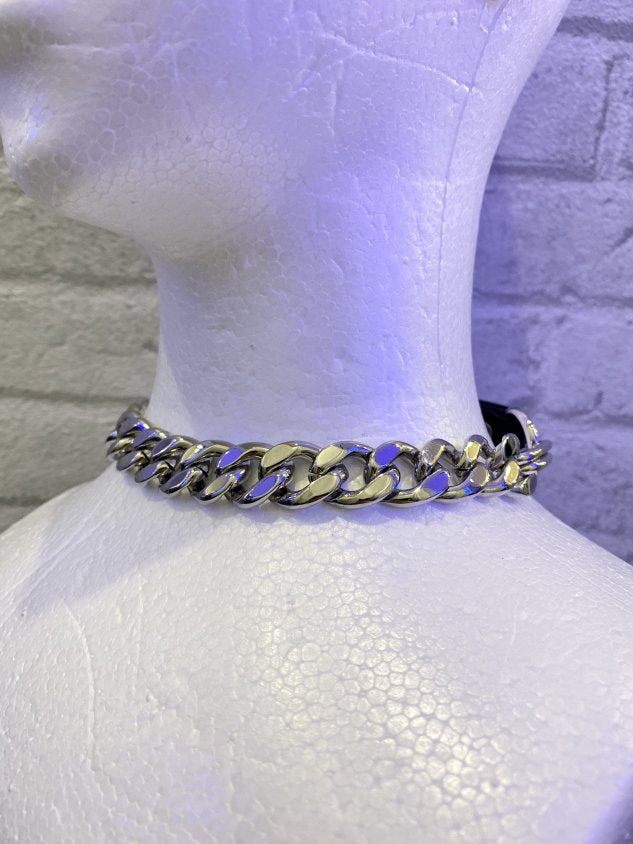 受注制【Never mind the XU】belt chain choker