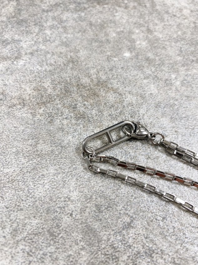受注制【Chikashitsu +】layered silver bracelet