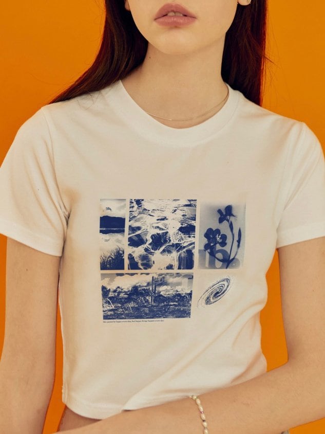 【FANCY CLUB】PETRICHOR CROP TEE