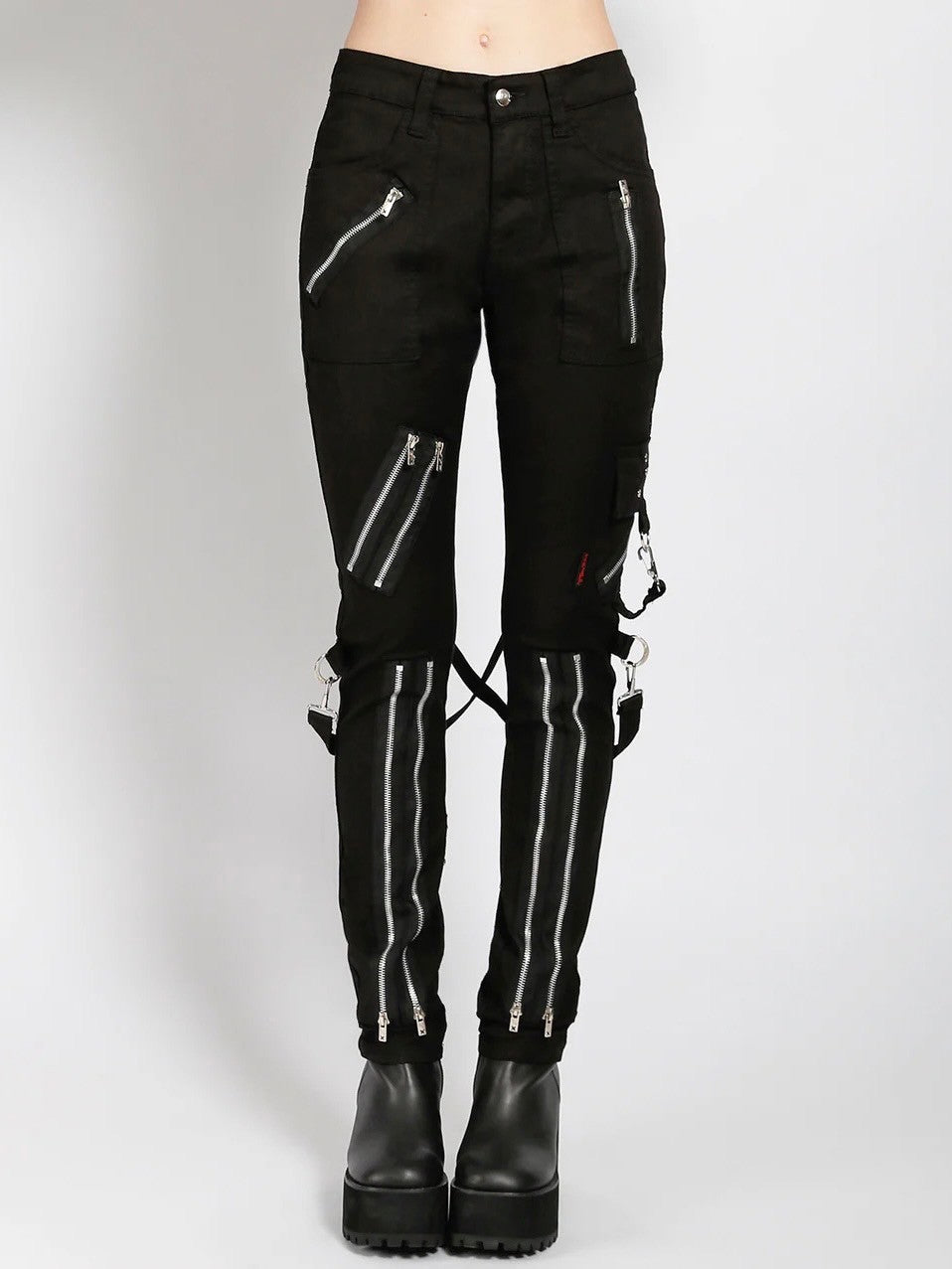 【TRIPP nyc】CLASSIC SLIM LEG BONDAGE PANT[IS674M] / 【トリップ エヌワイシー】クラシックボンテージジップデザインスリムパンツ
