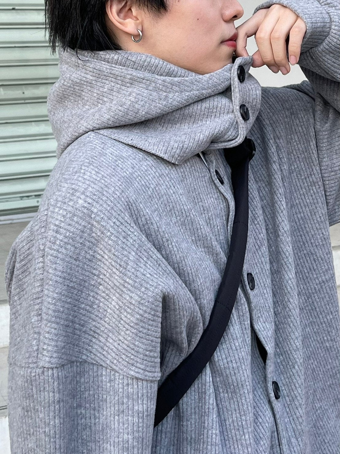 受注制【Chikashitsu +】balaclava hood warmer (set) (2color)