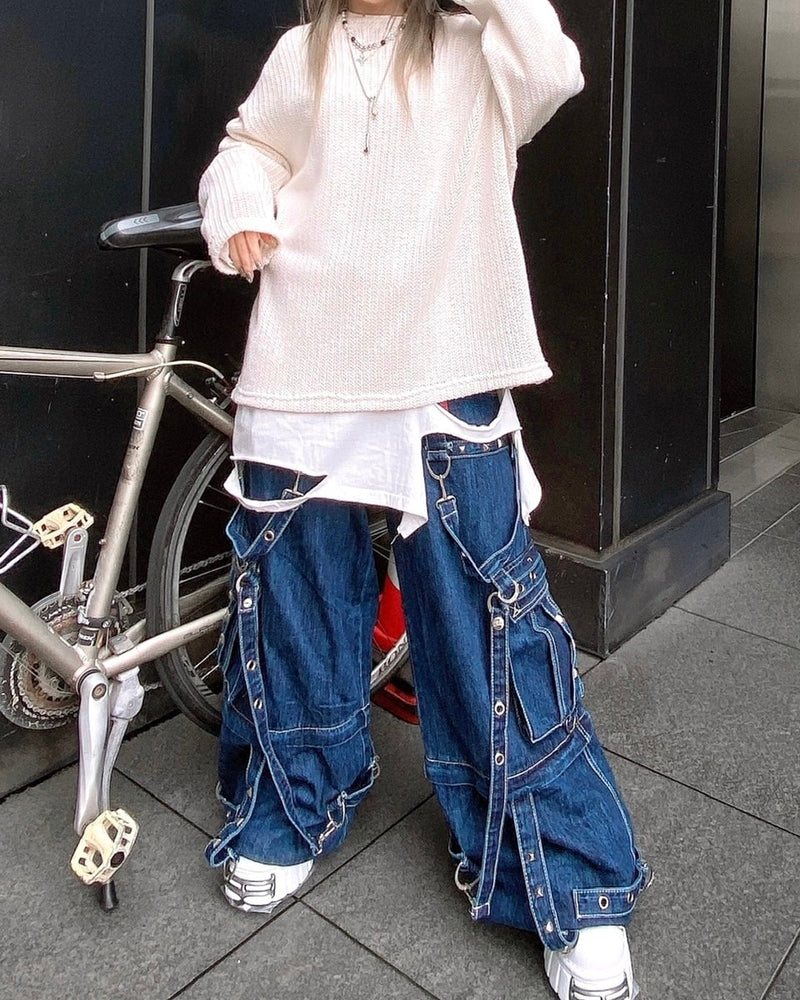 受注制【Never mind the XU】see-through knit (3color)