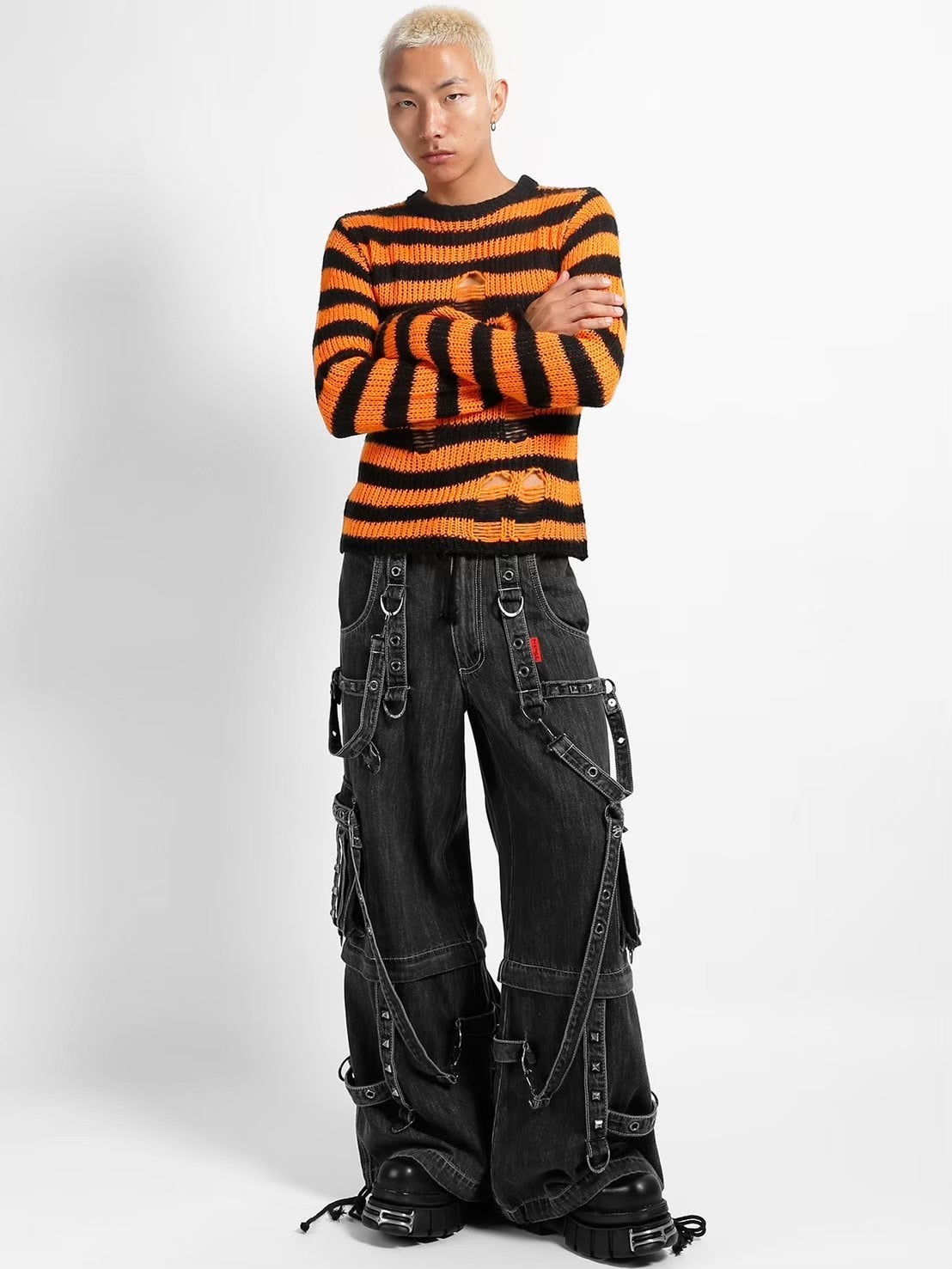 【TRIPP NYC】STRAP ON ZIP OFF PANT[JM7117M] /【トリップ エヌワイシー】２wayストラップジップボンテージデニムパンツ