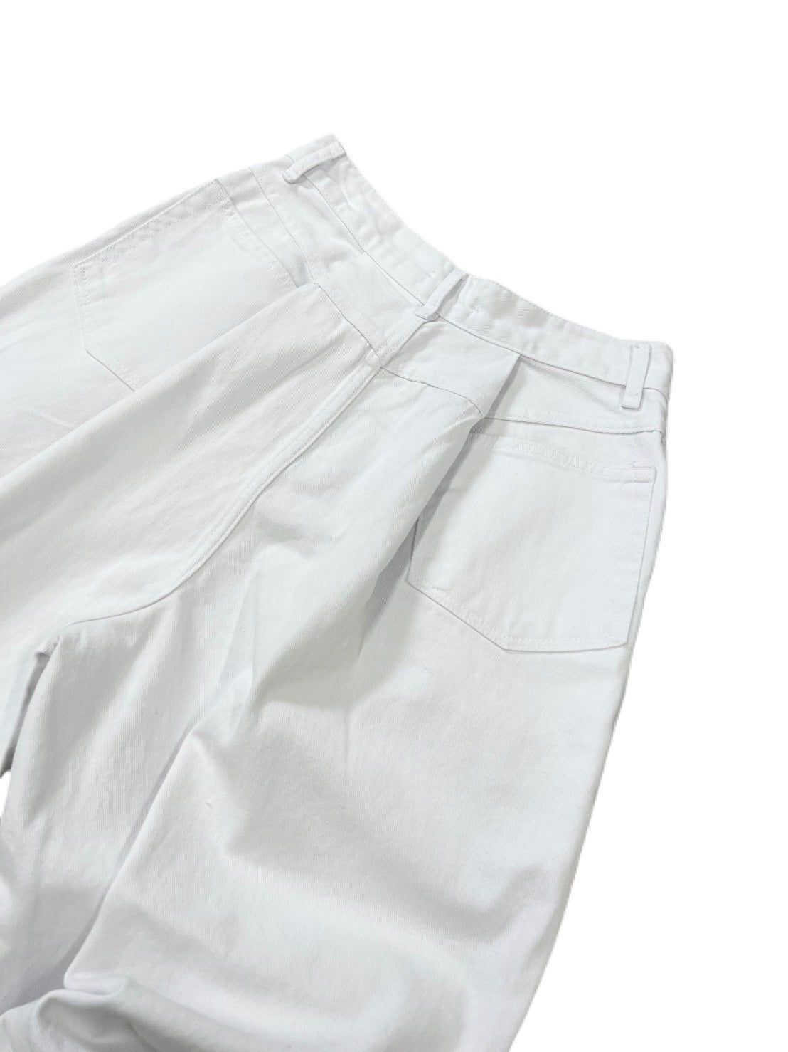 【Chikashitsu +】wide tuck denim pants (2color)