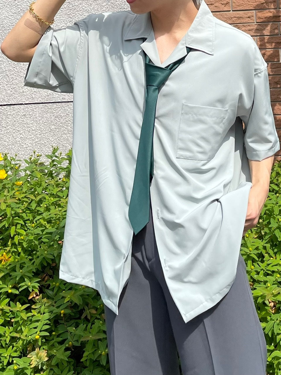 受注制【Chikashitsu +】satin necktie (5color)