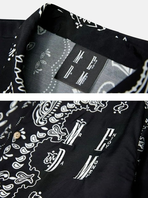 【MR. ENJOY DA MONEY】Paisley Shirt