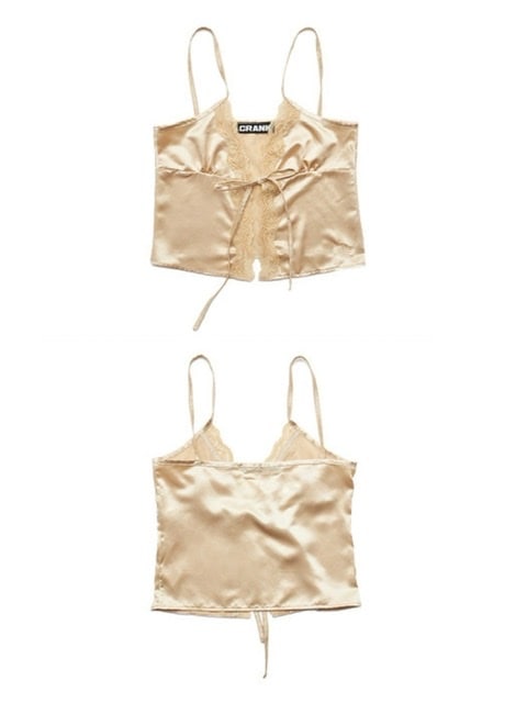 【CRANK】SATIN LACE BUSTIER