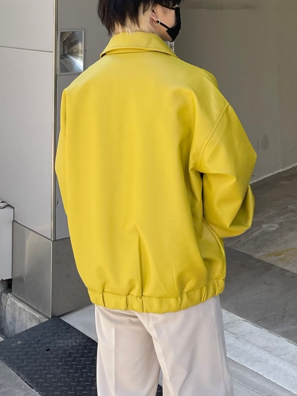 受注制【Chikashitsu +】leather blouson (3color)