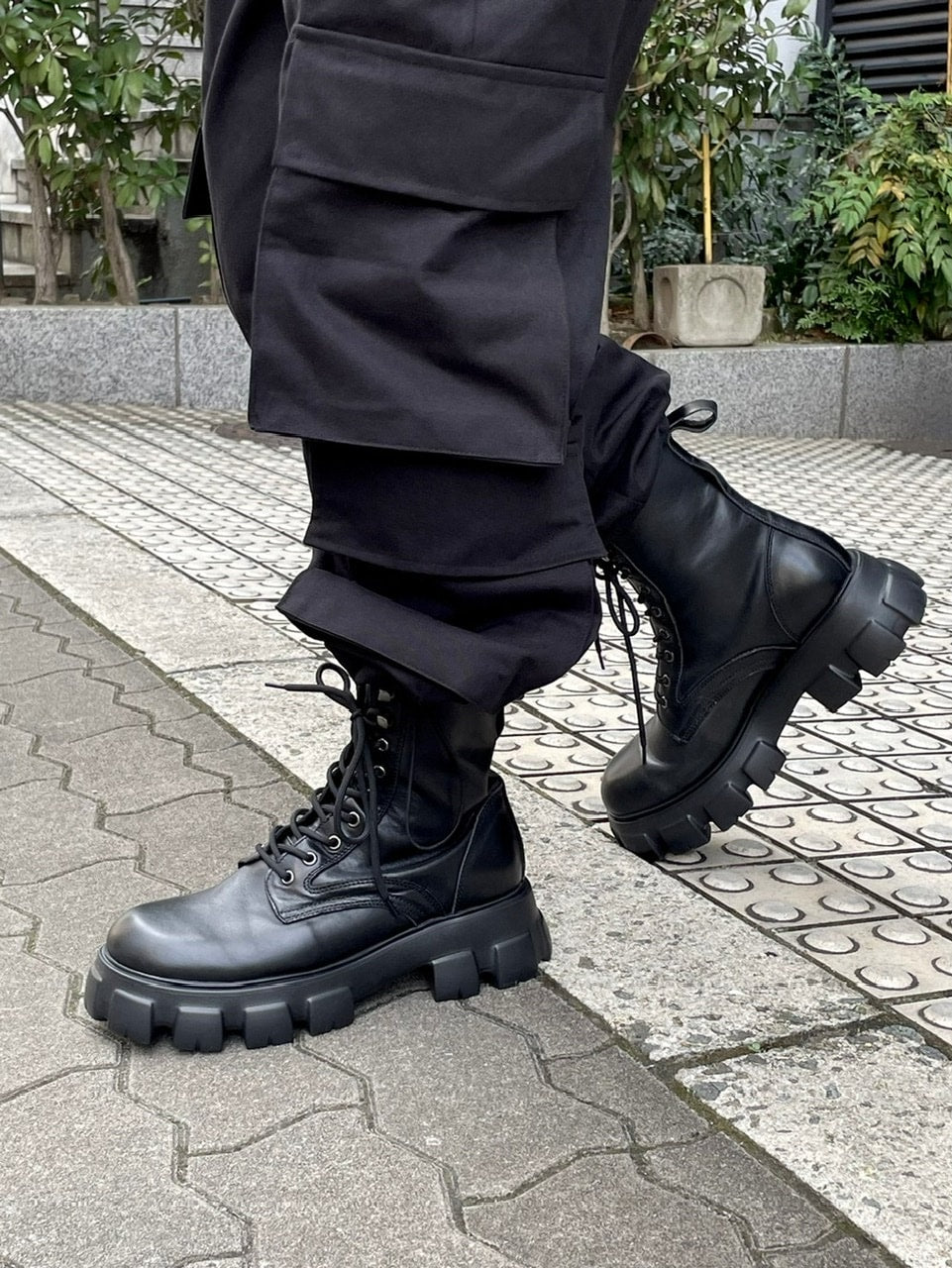 受注制【Chikashitsu +】design sole boots