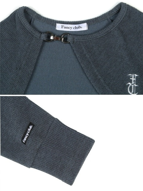 【FANCY CLUB】N.A.V BUCKLE BOLERO CARDIGAN