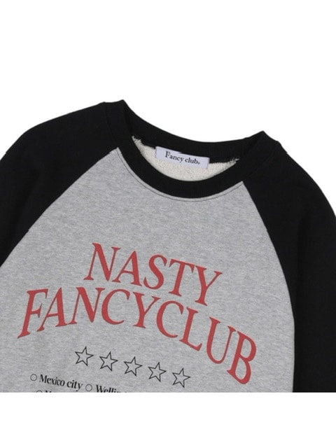 【FANCY CLUB】HELLO WORLD CROP SWEATSHIRT