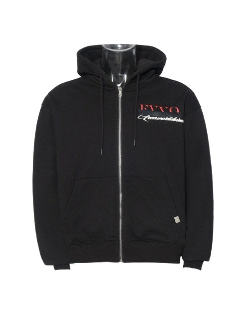 【F.V.V.O】BLACK TAP PRINTED ZIP HOODIES