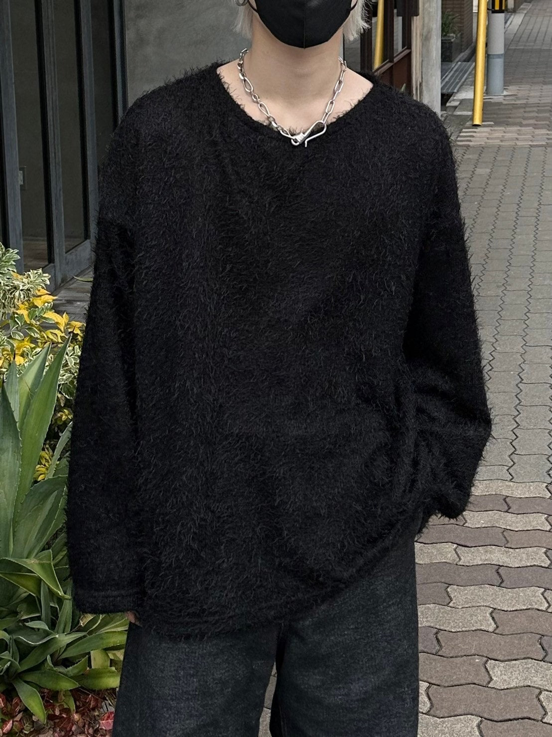 受注制【Chikashitsu +】shaggy knit (5color)