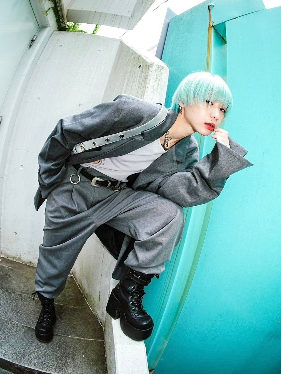 受注制【Never mind the XU】oversized jacket (2color)