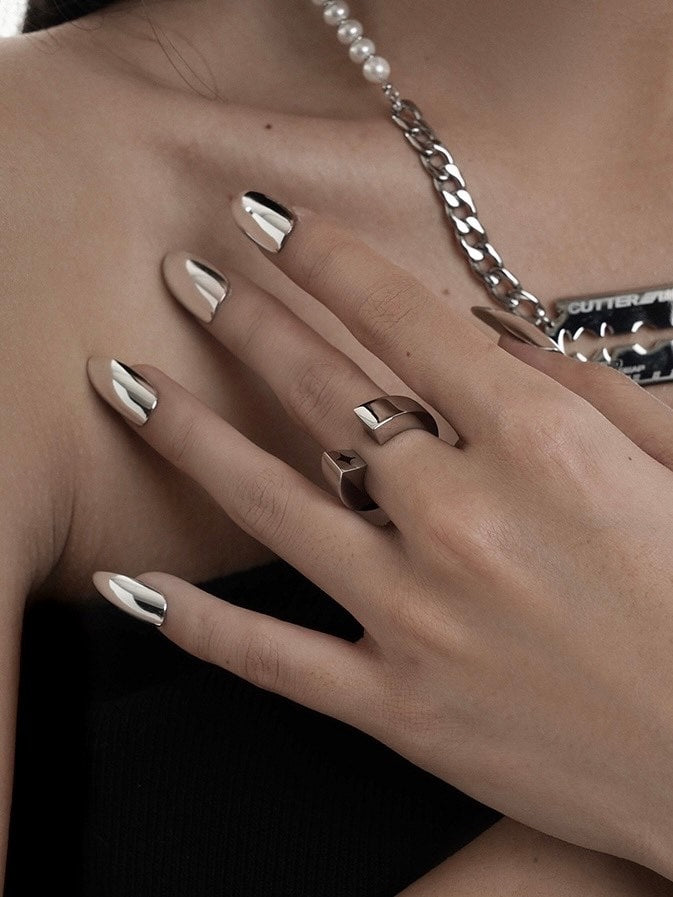 【LURS】LURS Big head and small tail ring