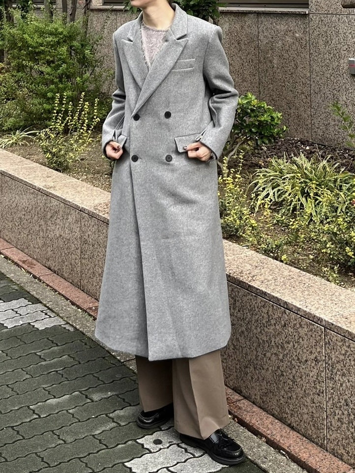受注制【Chikashitsu +】arm zip gentleman coat (2color)