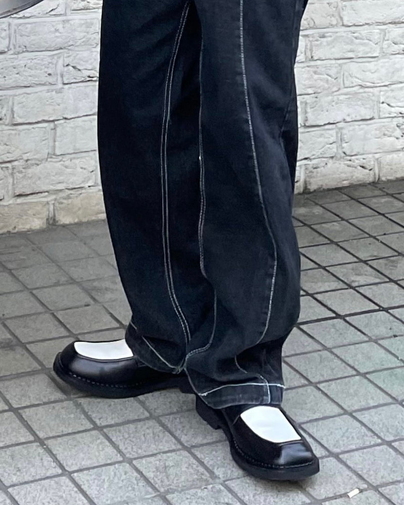 受注制【RENOL】bi-color loafer