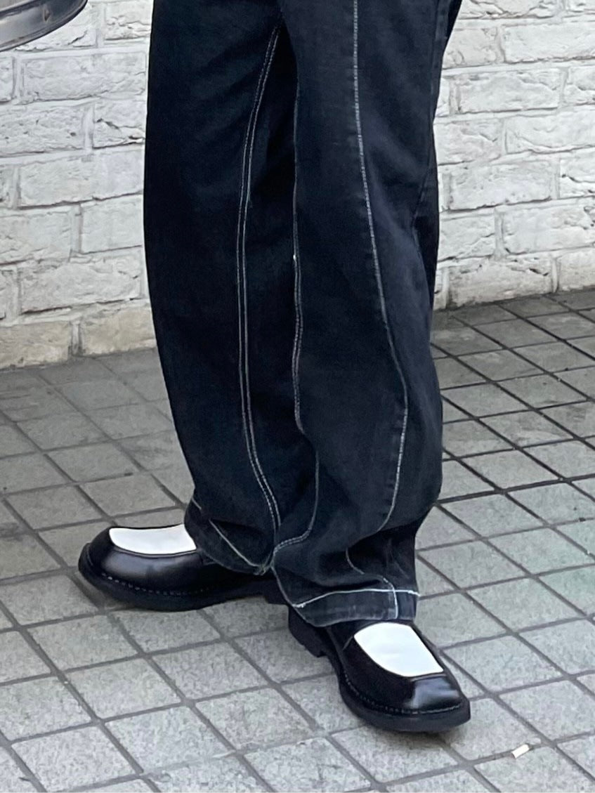 受注制【RENOL】bi-color loafer