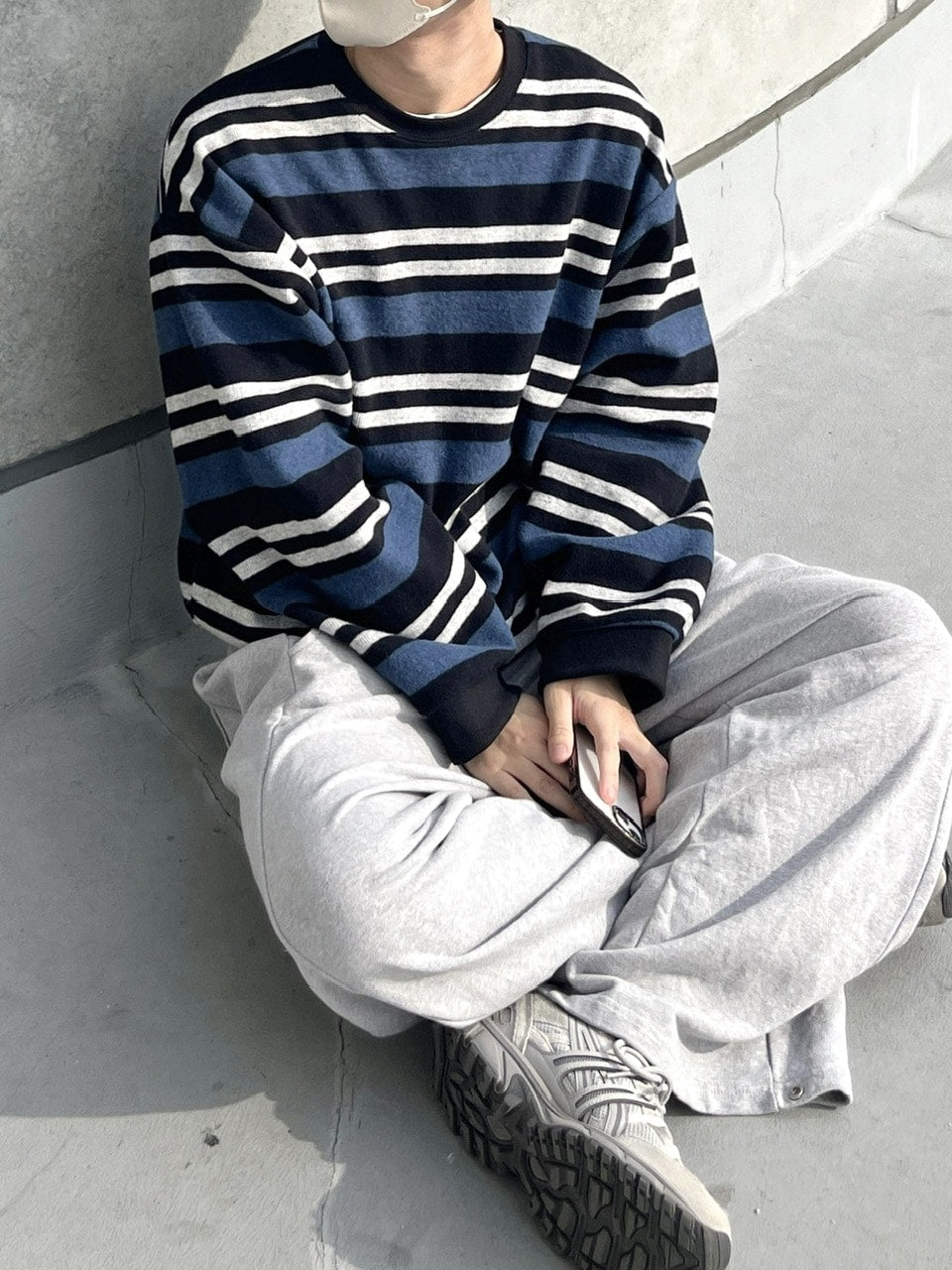 受注制【youll】border sweat shirt (2color)