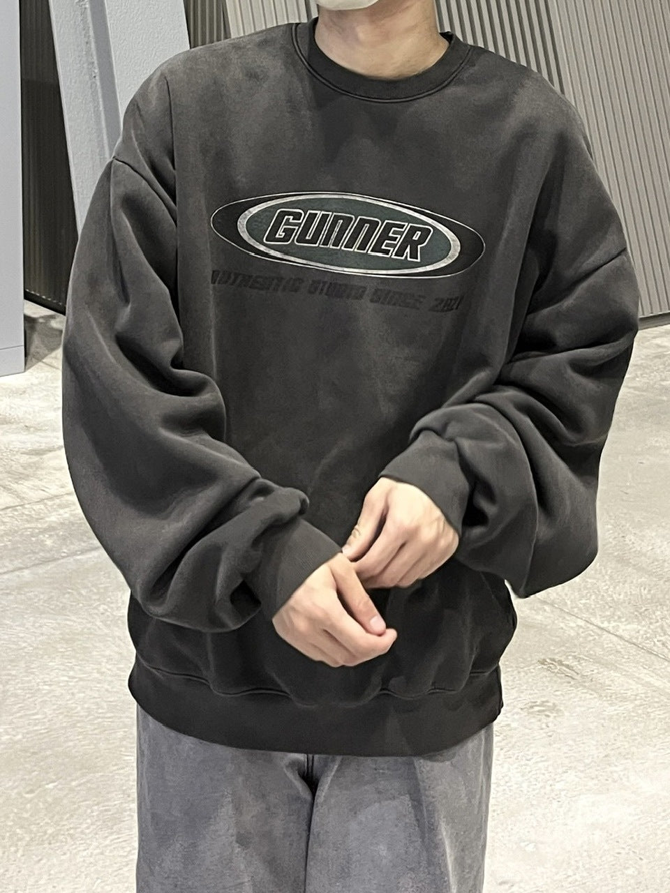 受注制【youll】pigment sweat shirt (2color)