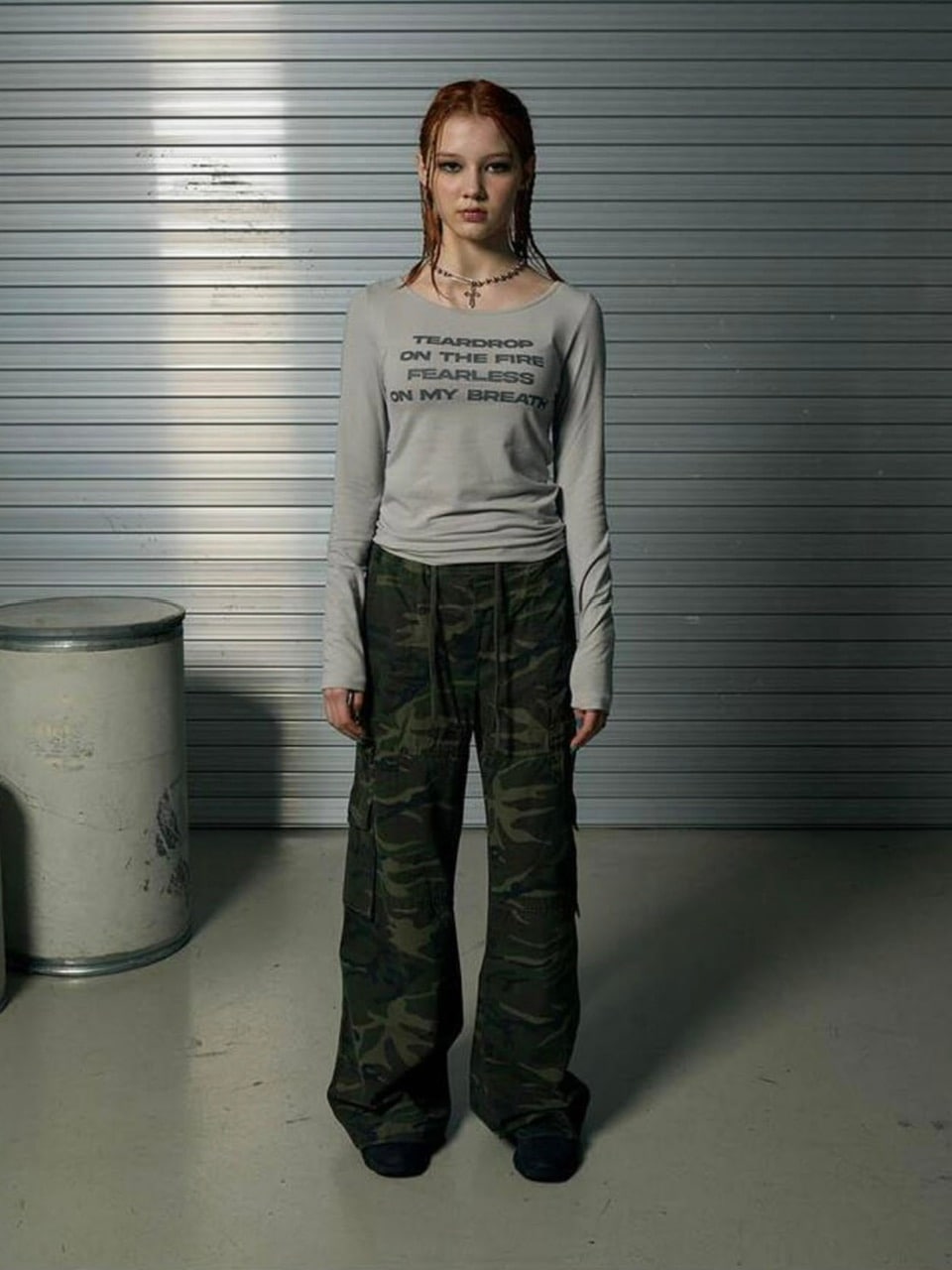 【runningHIGH】LETTERING SLIM L/S TEE / 【ランニングハイ】レタリングスリム長袖Ｔシャツ