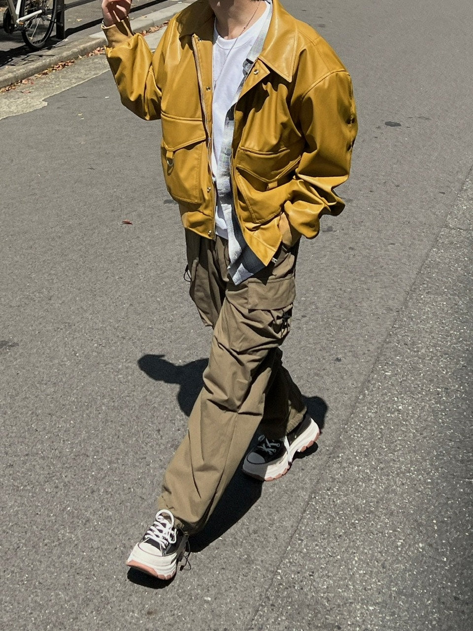 大阪店WEB限定受注制【Chikashitsu +】full length cargo pants (2color)