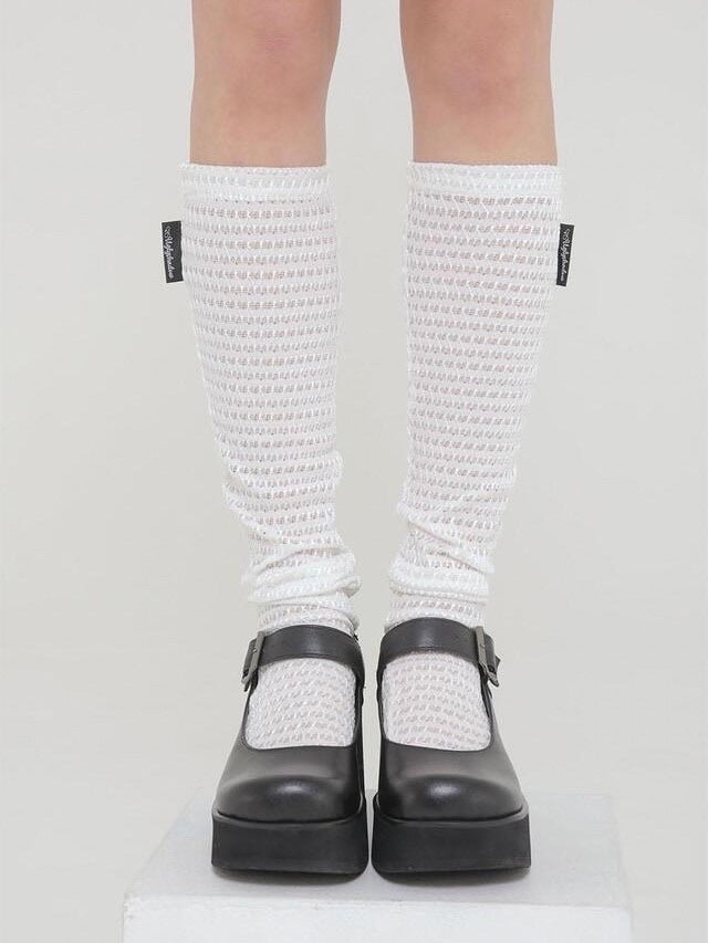 【Uglyshadow】MESH KNEE SOCKS