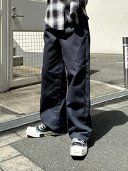 受注制【Chikashitsu +】set up design denim pants (2color)