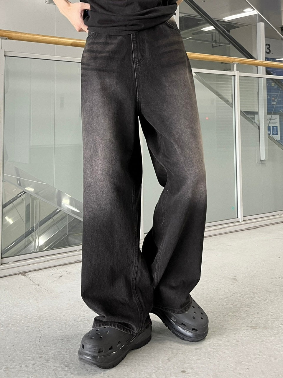 youll】vintage wash denim wide pants (2color) – PRESSING WEB SHOP