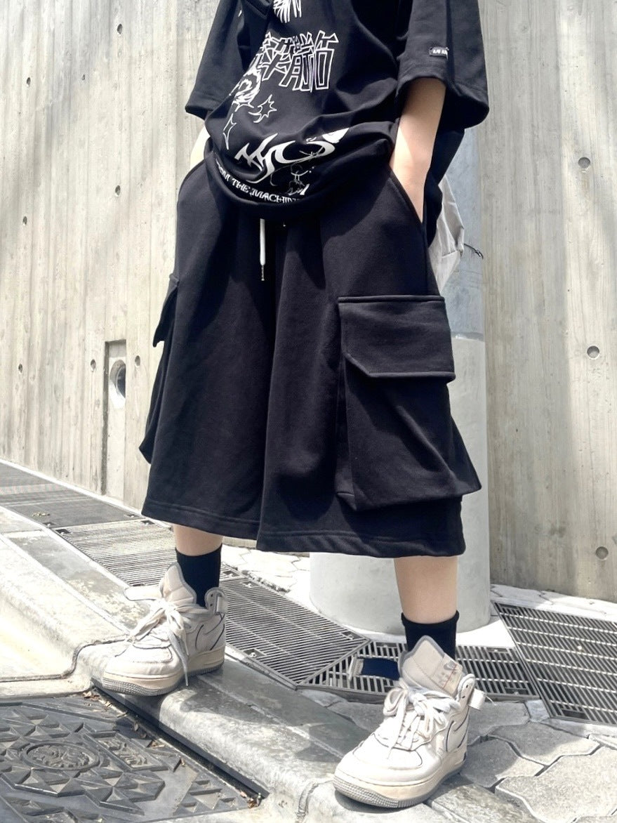 受注制【Never mind the XU】big pocket sweat shorts (4color)