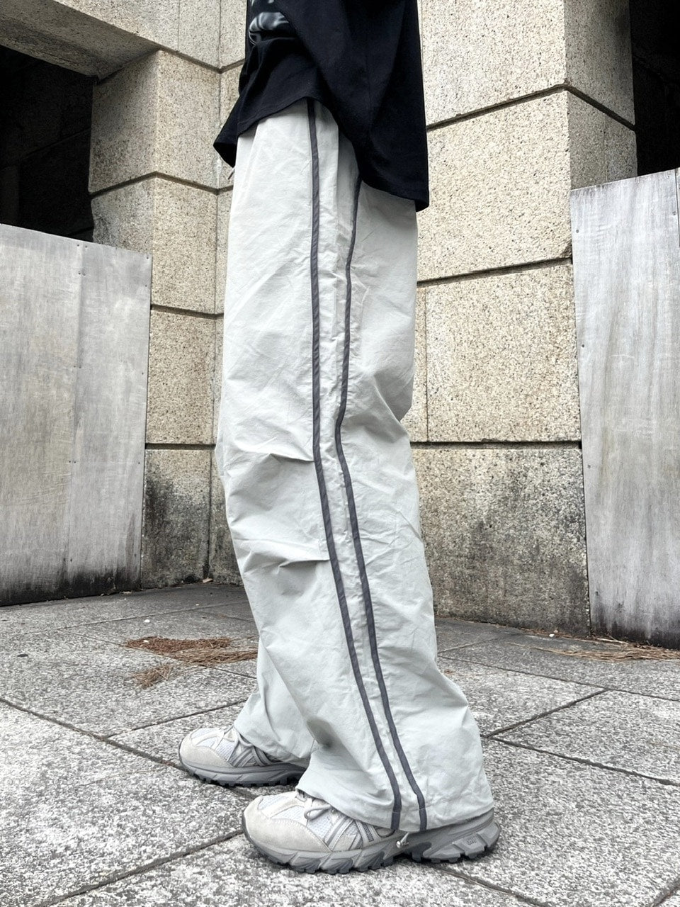 【youll】nylon track wide pants (5color)