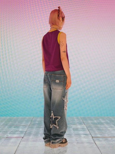 【YOUTHBATH】YB color star sleeveless