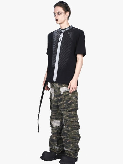 【F.V.V.O】FVVO Tie Printed Tee