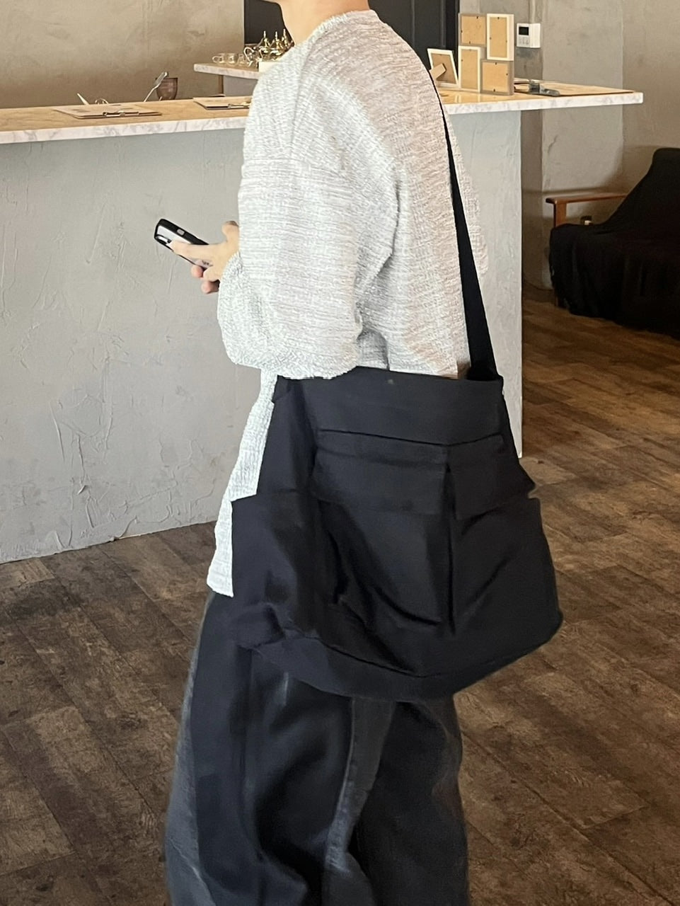 受注制【youll】pocket shoulder bag (2color)