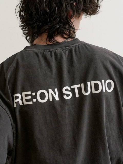【RE:ON STUDIO】REON BACK LOGO PIGMENT T-SHIRT