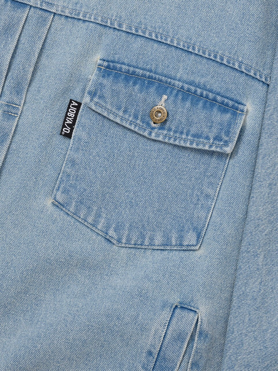 【AJOBYAJO】Batwing Oversized Denim Jacket